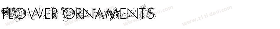 Flower Ornaments字体转换
